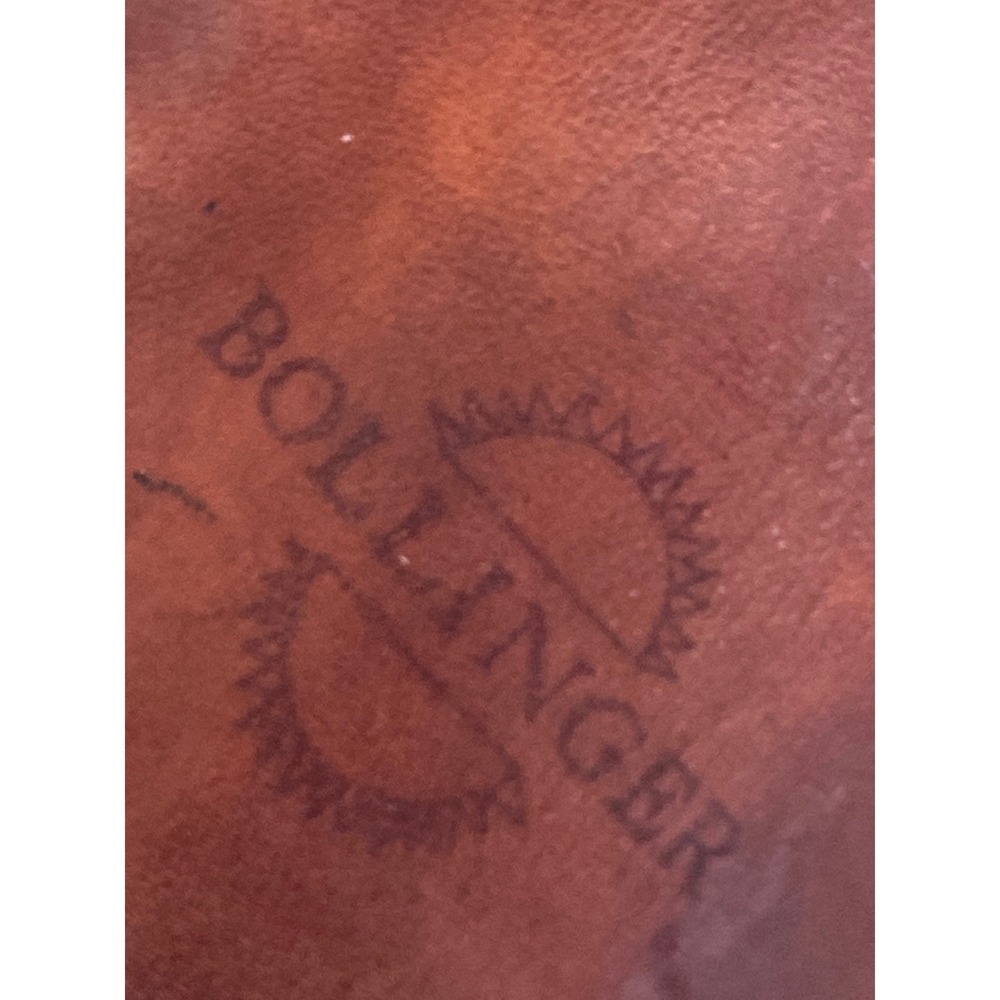 Bollinger Brown Leather Weightlifting Belt Double Prong Buckle Size 32-36 Mexico - Picture 3 of 9